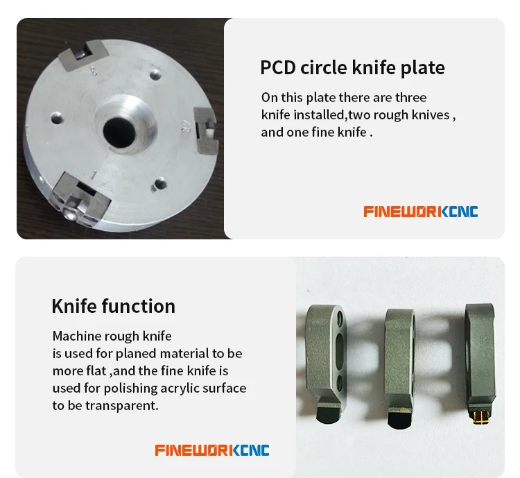 acrylic Signage Sheet Plexiglass stitching edge Polish Polisher polishing cutting chamfering machine with diamond knife