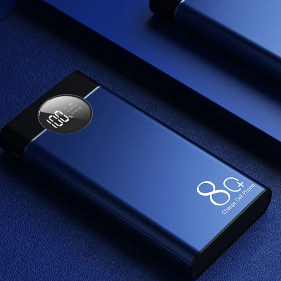 Wholesale Promotional Gift Clock Style 20000 MA Universal Large Capacity Mobile Powerbank Charging Power Bank Customized