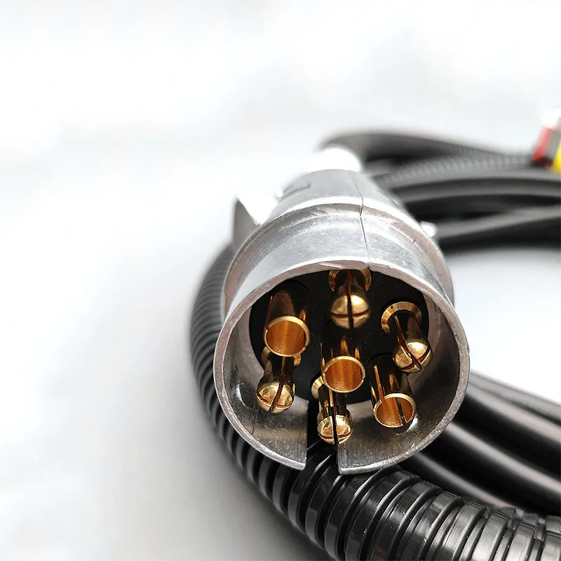 Manufacturer OEM ODM Wire Harness Cable Assembly Custom 7P Plug Utility Trailer Wire Harness 7 way trailer wire harness