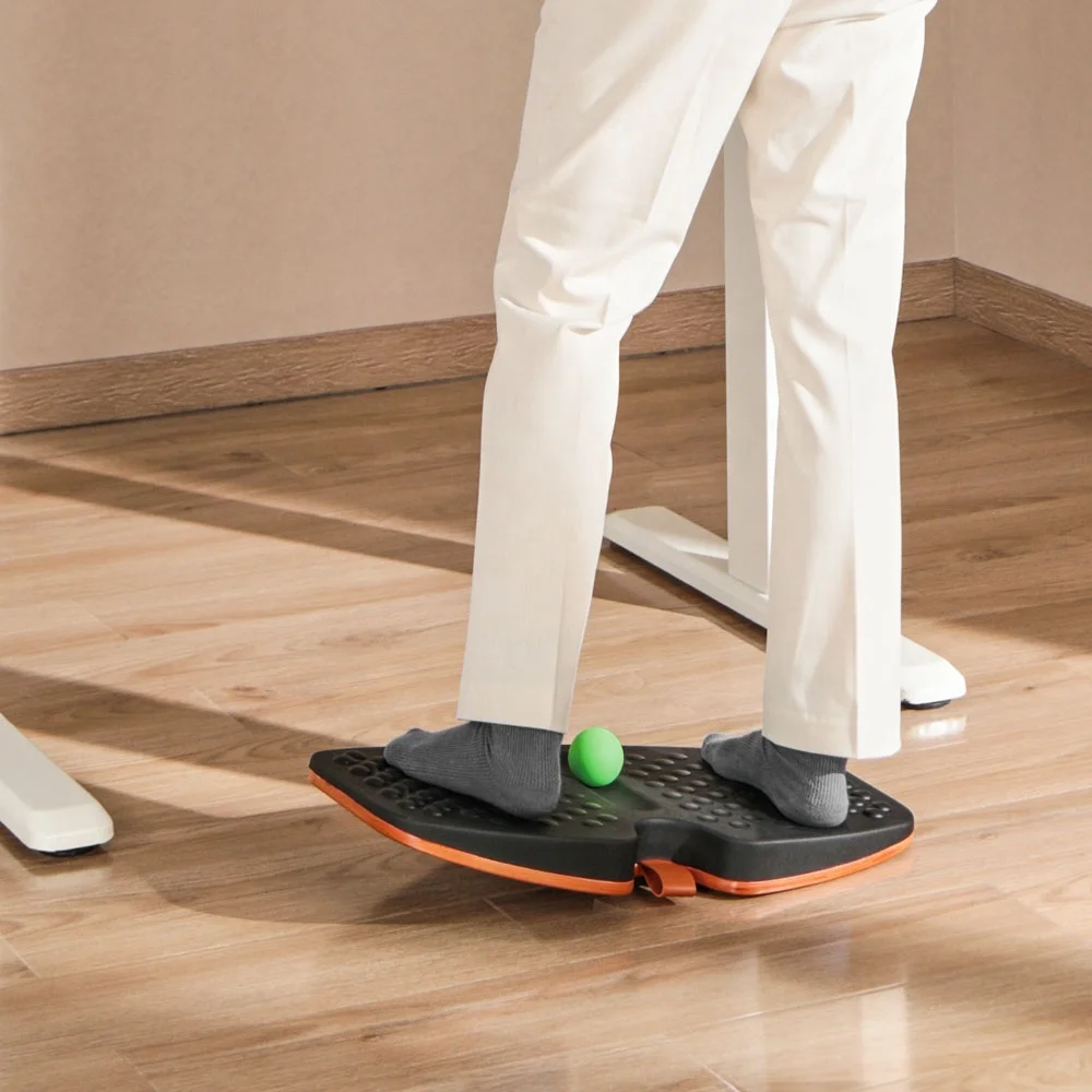 Anti-Fatigue Balance Board for Physical Therapy Anti-Slip Rocker Wobble Board Training and Exercising