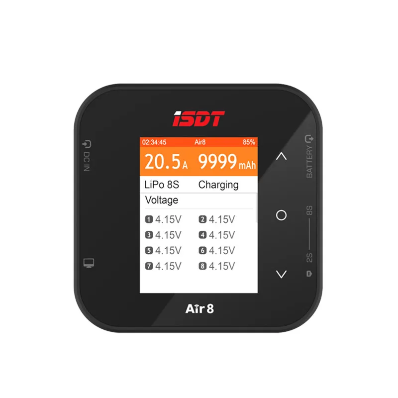 ISDT Air8 BattAir 500W 20A 15W High Power Smart Battery Balance Charger for 1-8S LiFe Lion LiPo ULiHV NiMH Pb Battery