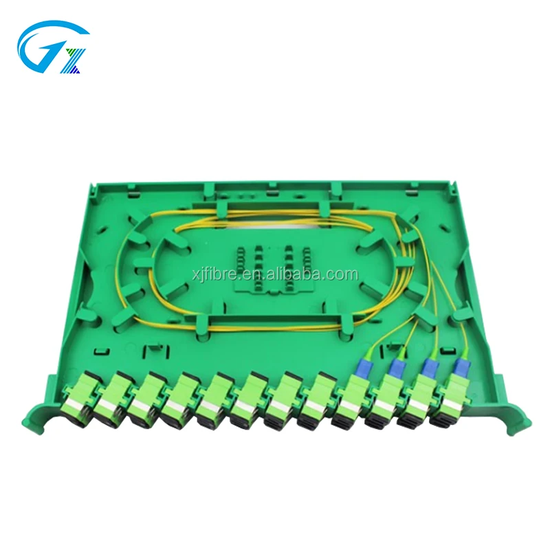 High Quality FTTH Outdoor 24 Core Fiber Optic Splice Tray for Wall Mount Distribution Frame