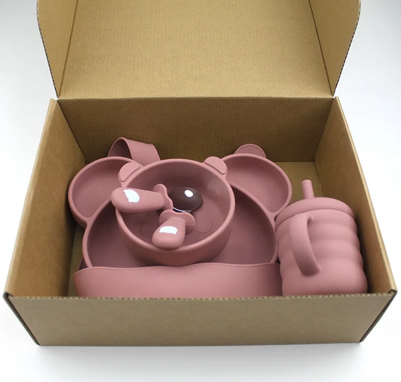 Baby Non-Slip Suction Cup Weaning Baby Feeding Set