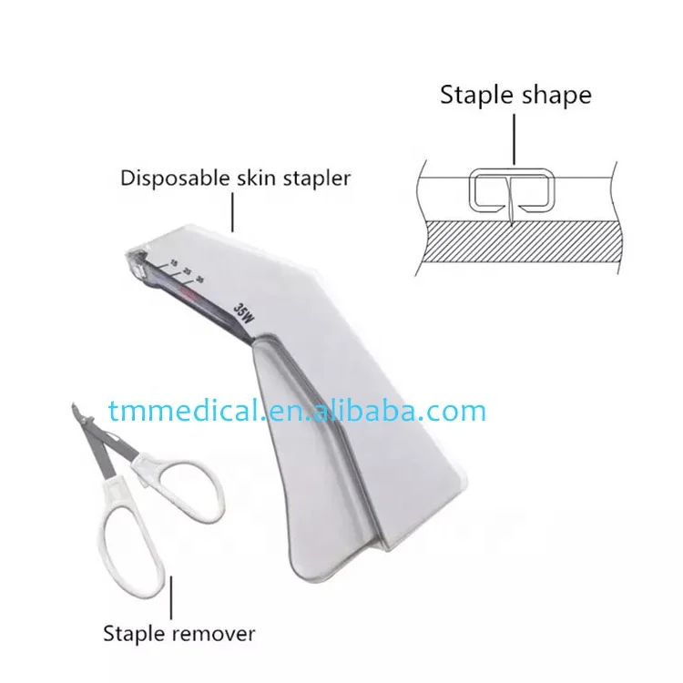 China Cheap Disposable Use 35W Suture Skin Stapler And Remover Kit For Medical Equipment
