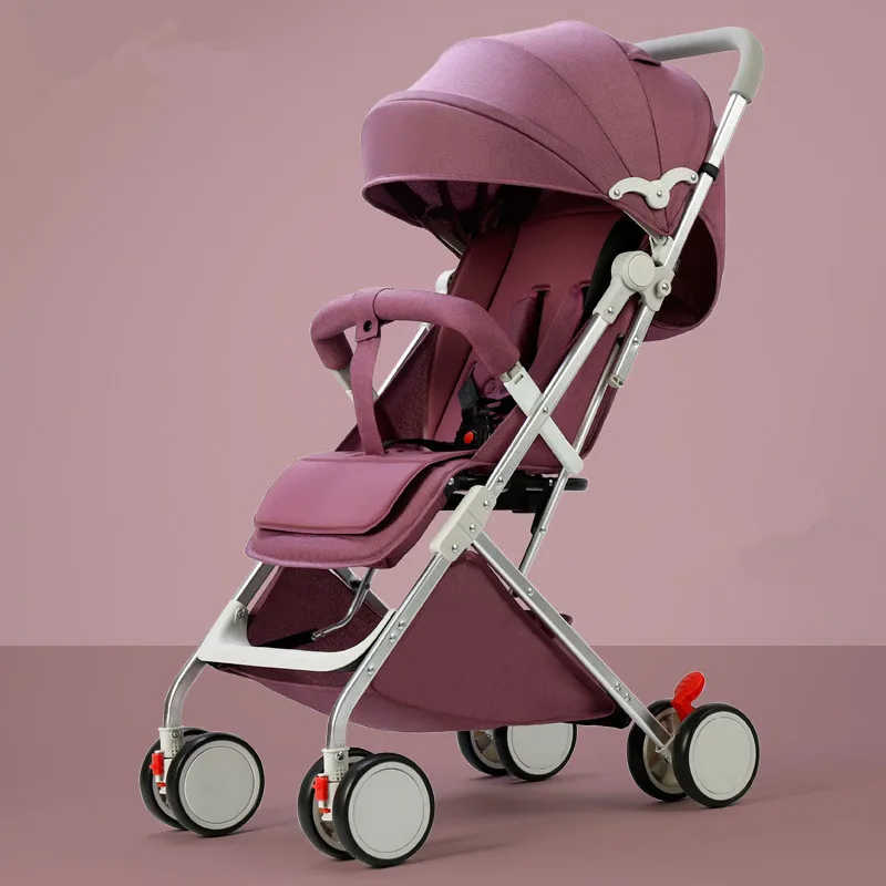 High quality baby strollers foldable luggage suitcase baby girl stroller grey red oxford lightweight stroller