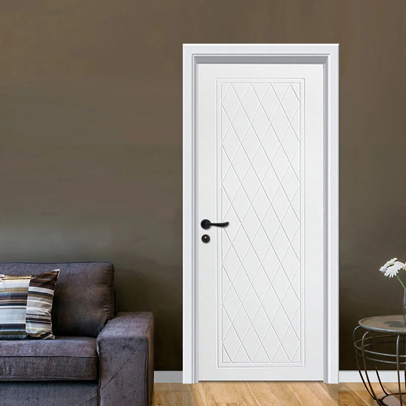 Horizontal door leaf 4 stripes Fashion Printing Production Line solid other wpc door interior