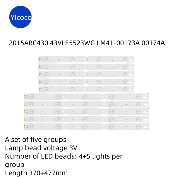 Подходит для Samsung 2015ARC430 43VLE5523WG LM41-00173A 00174A ЖК-светодиодная лента