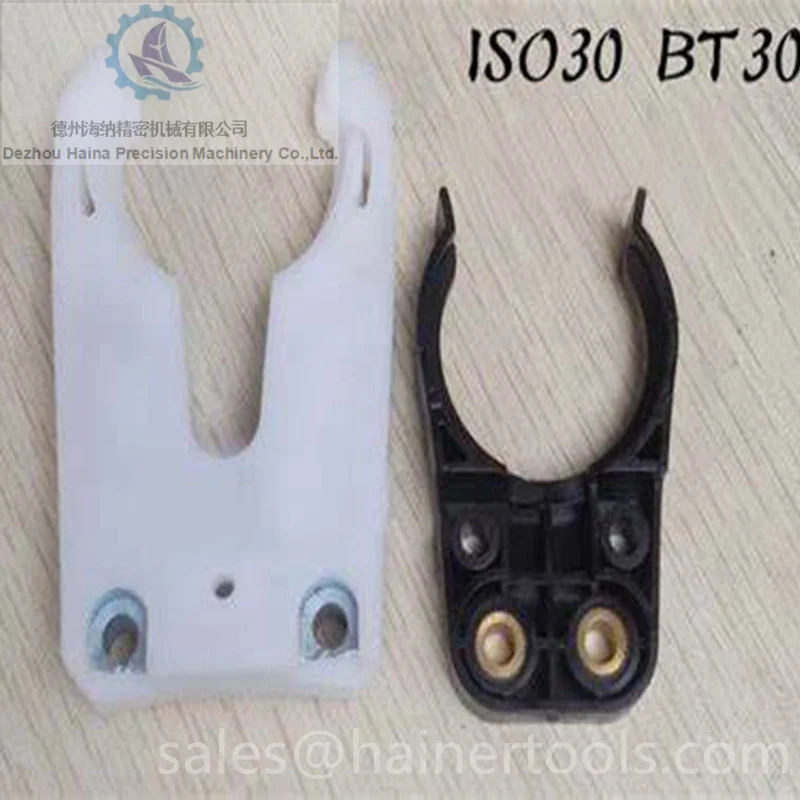 Black or white plastic  Iso25 Tool Forks, Cnc Tool Holder Clamps, Cnc Tool Holder Forks for Atc Machines