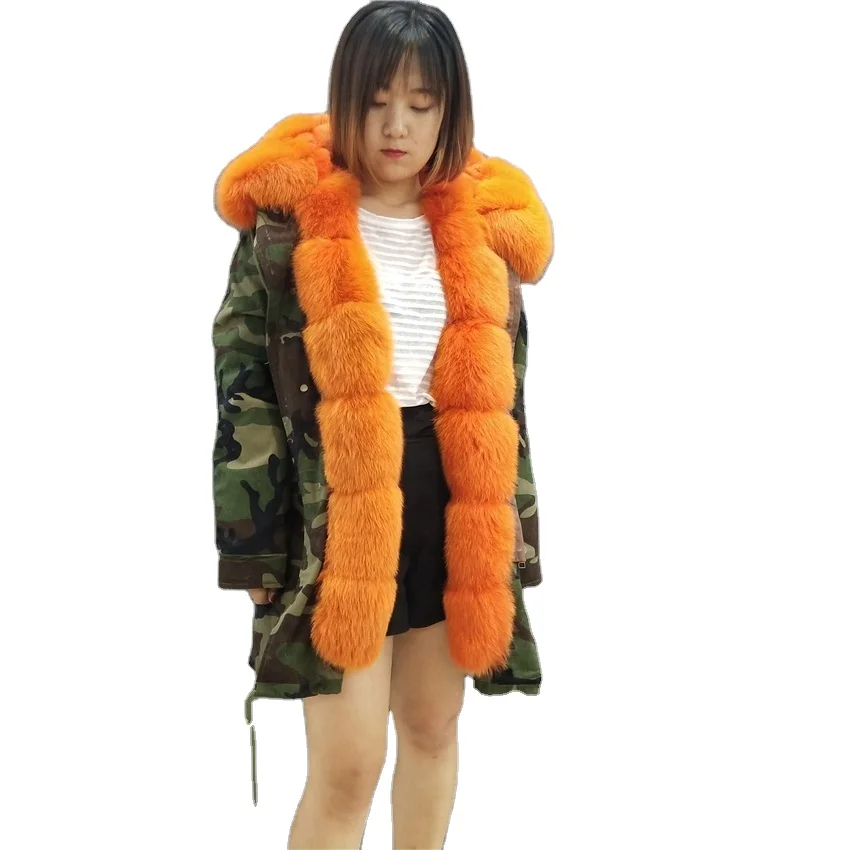 New Arrival winter jacket real fur parkas for women