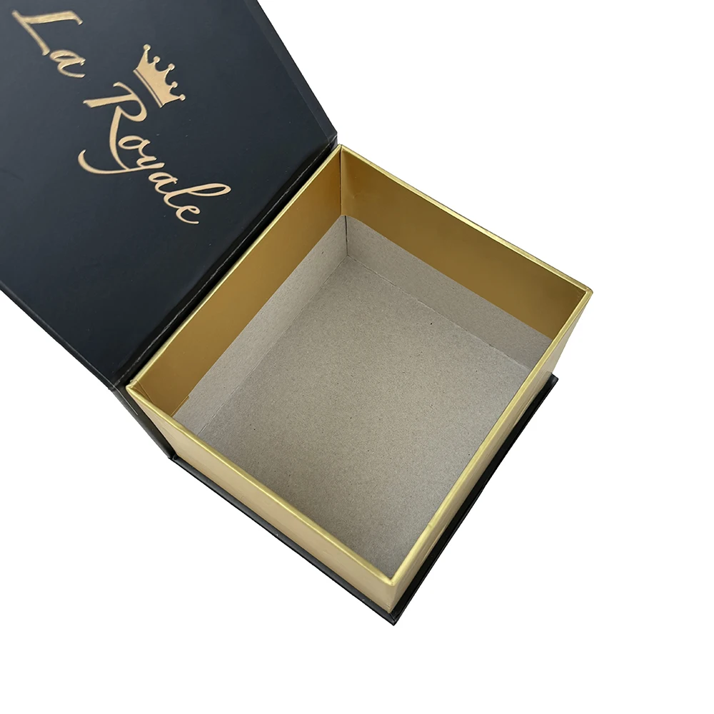 Custom Luxury Black Gold Paper Packing Folding Shoe Gift Box Magnetic Paper Box Packaging With Magnetic Flap Closure