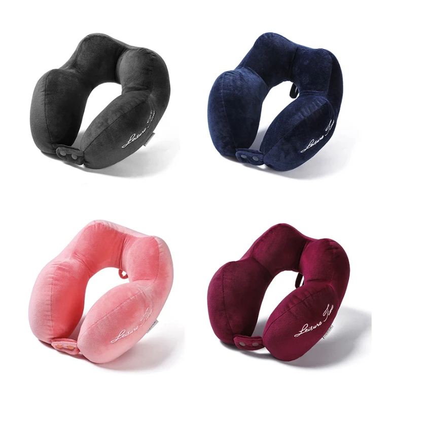 Customized Size U Shape Micro Beads Travel Neck Pillow for Airplanes