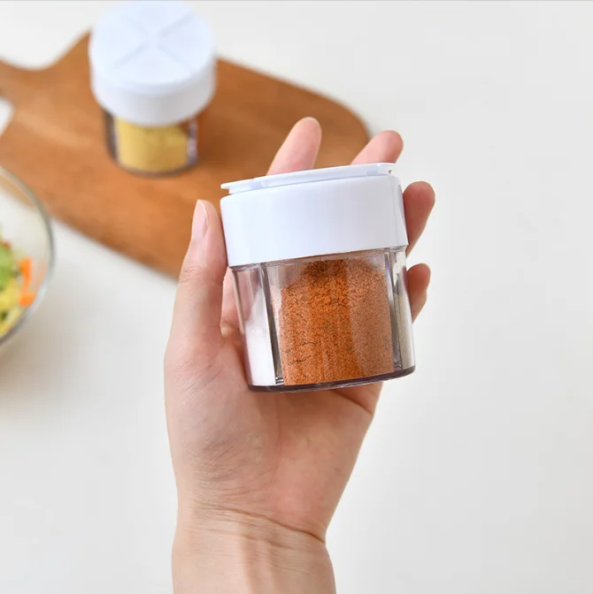 Free Label Custom Cap Color 100 ml Plastic Spice Shaker 4oz Herb Packaging Bottle 100ml Shaker Jar