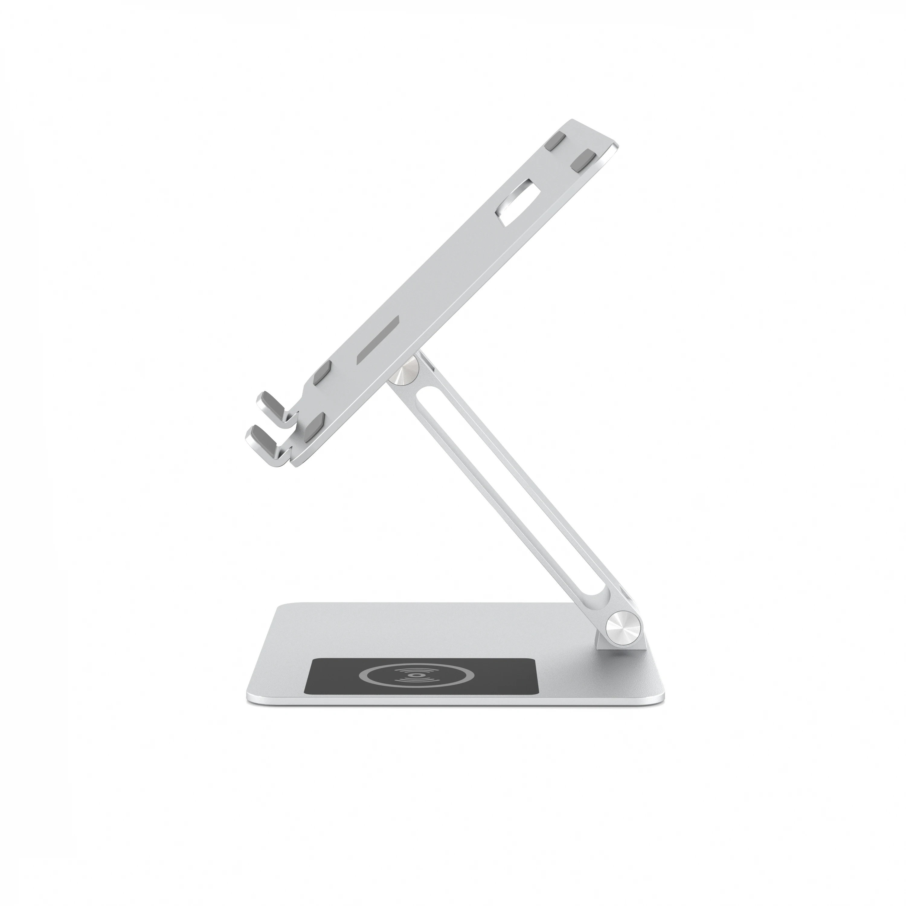 UPERGO Laptop Stand Height Adjustable Foldable Desktop Supporter Tablet Laptop Holder Stand with Wireless Charge
