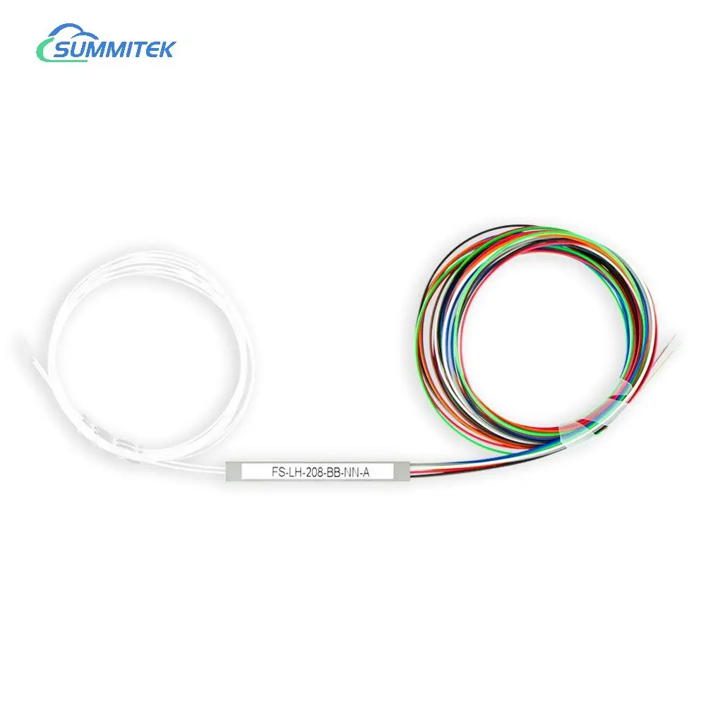 0.9mm 2.0mm 3.0mm Mini Steel Tube Without Connector Optical PLC Splitter 1x2 1x4 1x8 1x16 Planar Waveguide Circuit Splitter