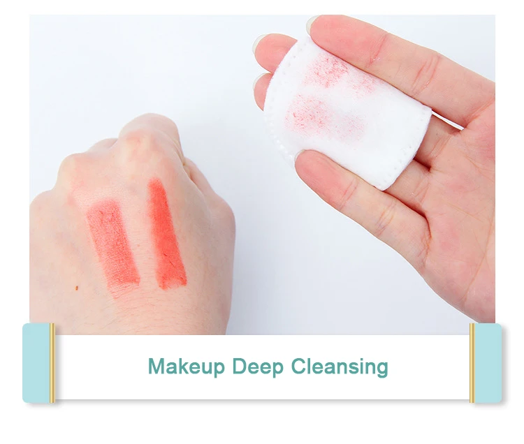 OEM Private Label Makeup Remover Cotton Rounds Facial Cotton Pads