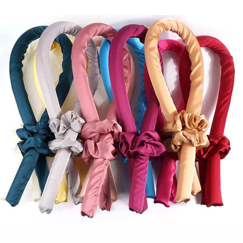 Новые тренды, Плойка для сна без тепла, шелковая атласная лента, плойка, повязка на голову, Плойка для ленивых, набор инструментов для укладки волос, Мягкая повязка на голову