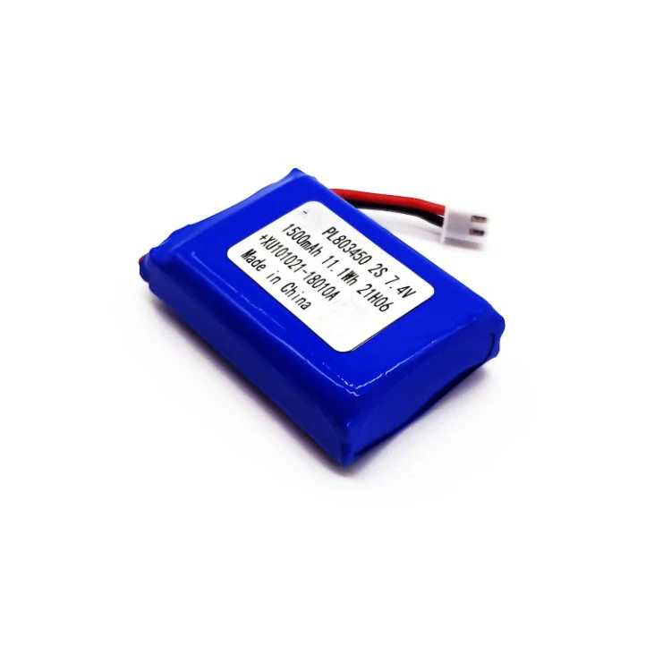 Lithium Battery 7.4V 1500mah 1000mAh 2S1P Lipo Rechargeable Ion Polymer With Pcb and Connector