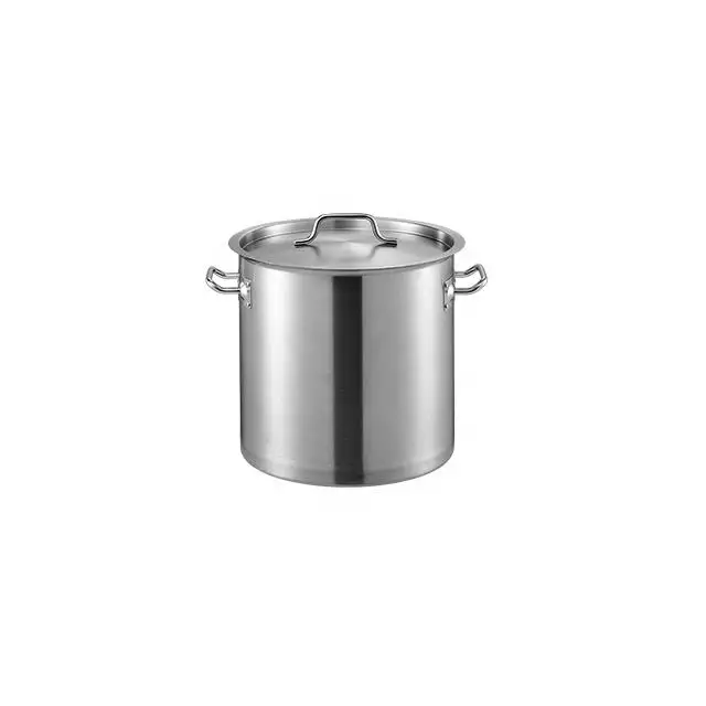 High Quality Customization Stainless Steel Soup Bucket Stock Deep Pot Soup Pot With Lid Suitable For Home Kitchen