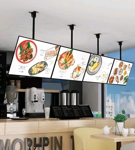 High performance ultra-thin magnetic restaurant TV hanging ordering light box