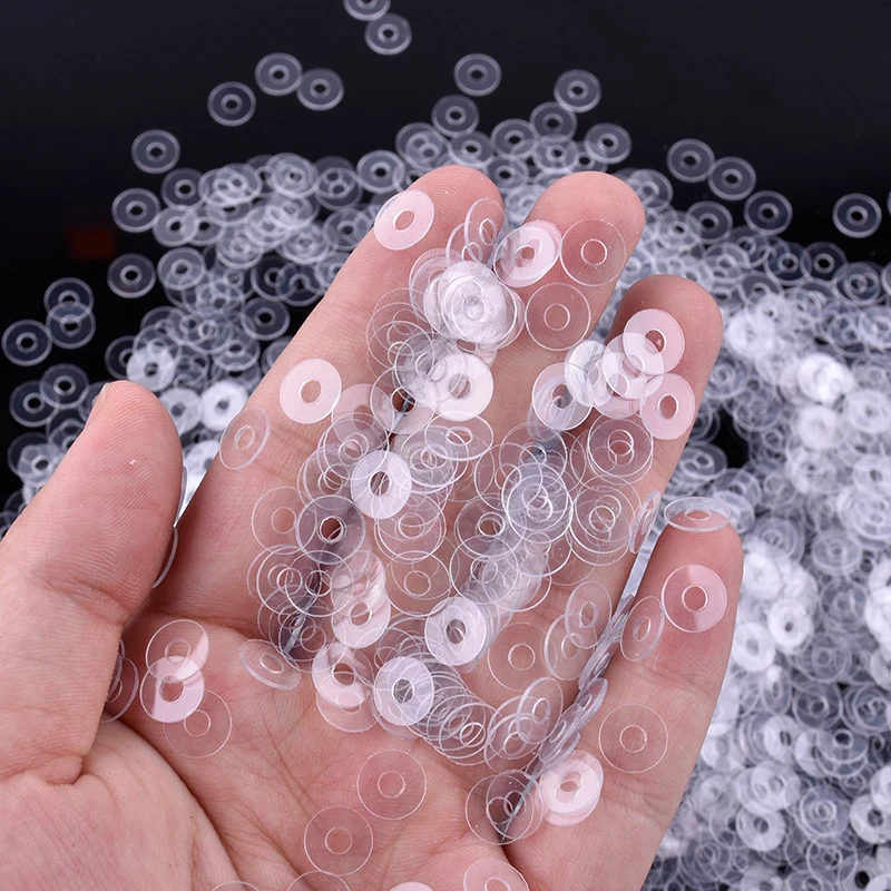 Leather Rivets Hole Buckle Plastic Cushion Circular Snap-fastener Button Gasket Oval Eyelets PVC Ring Meson Rubber Pad