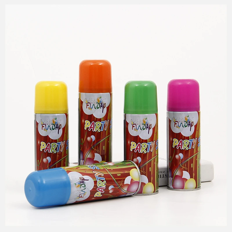Halloween Graduation Festive Decorations Christmas Silly String Party Ribbon Popper Spray Can Edible Spooky Silly Strings Pull