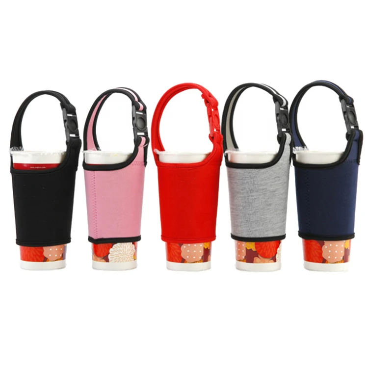 Custom Neoprene Insulated Soft Coffee / Milk/ Drink Cup Bottle Sleeve Tote Cooler Holder Bag accept customized logo or color