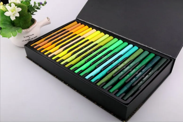 60colors Dual Markers Brush Pen, Colored Pen Fine Point Art Marker & Brush Pen for Adult Coloring Hand Lettering Writing drawing