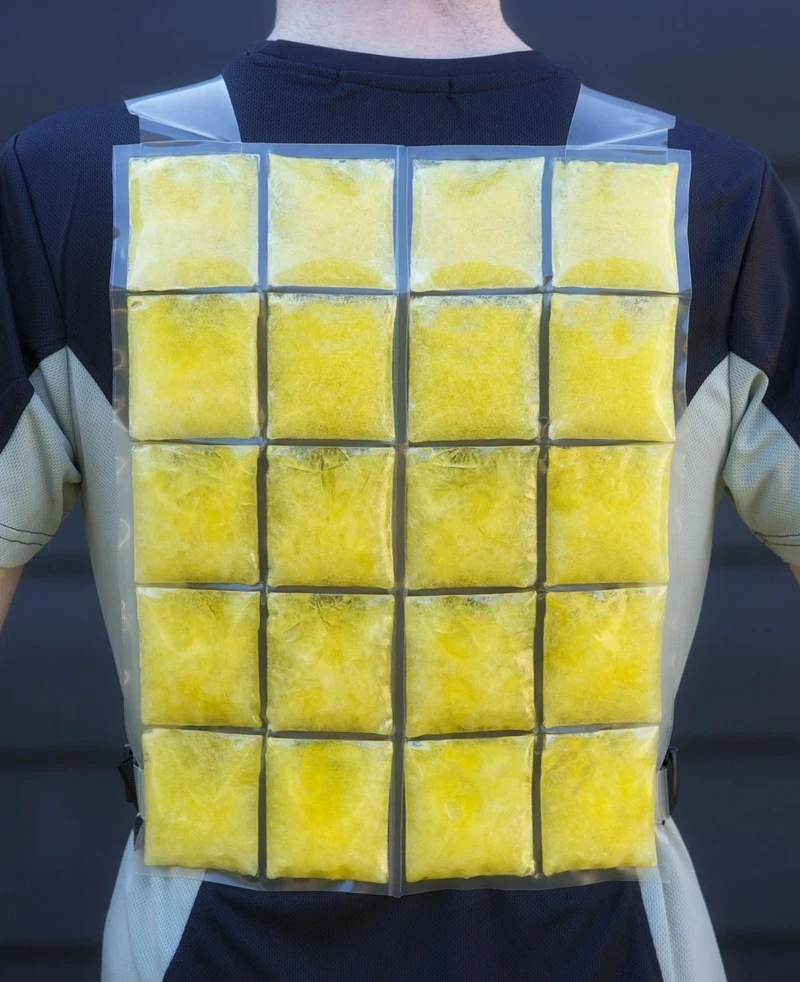 PCM Gel Cool Down Cool Vest Phase Change Material Cooling Jacket