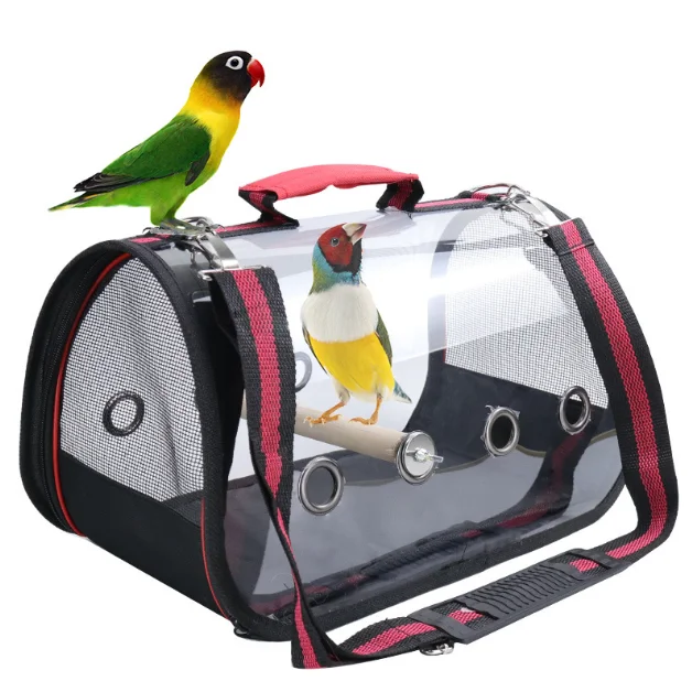 New product handmade wall-mounted acrylic bird cage parrot display cage parrot plastic bird cage