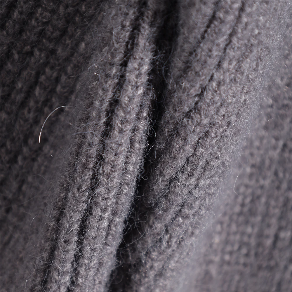 Wholesale Price Stand Collar Knitted Open Cardigans Sweaters With Pockets Winter Batwing Sleeves Women Coats