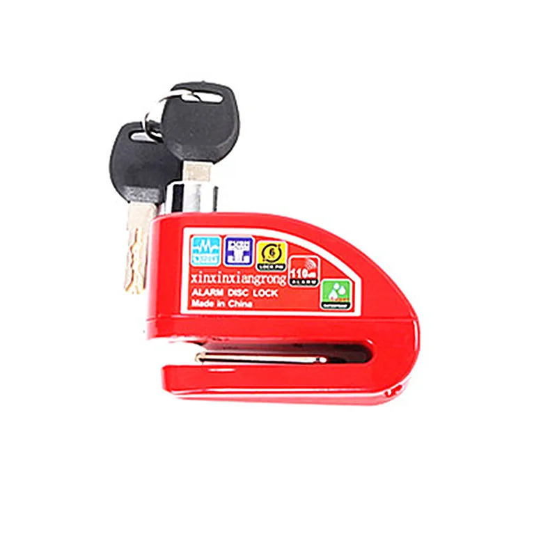 motorcycle bike Alarm sound lock motorcycle disc brake lock 110db loud Security Waterproof bicycle lock motorcycle accessories