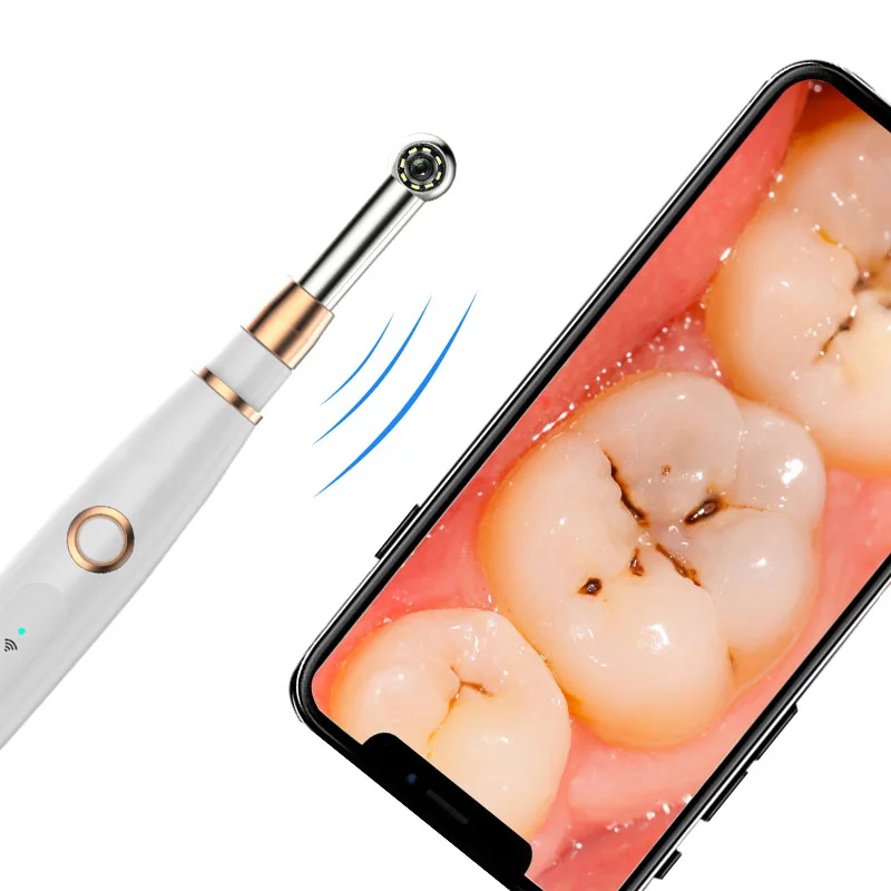 Portable home and clinic Wifi wireless mini dental intraoral camera  connected to  mobile phone