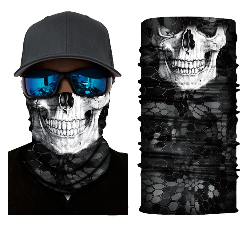 
Promotion Skull Wholesale Custom multifunctional Seamless tube bandana motorcycle 