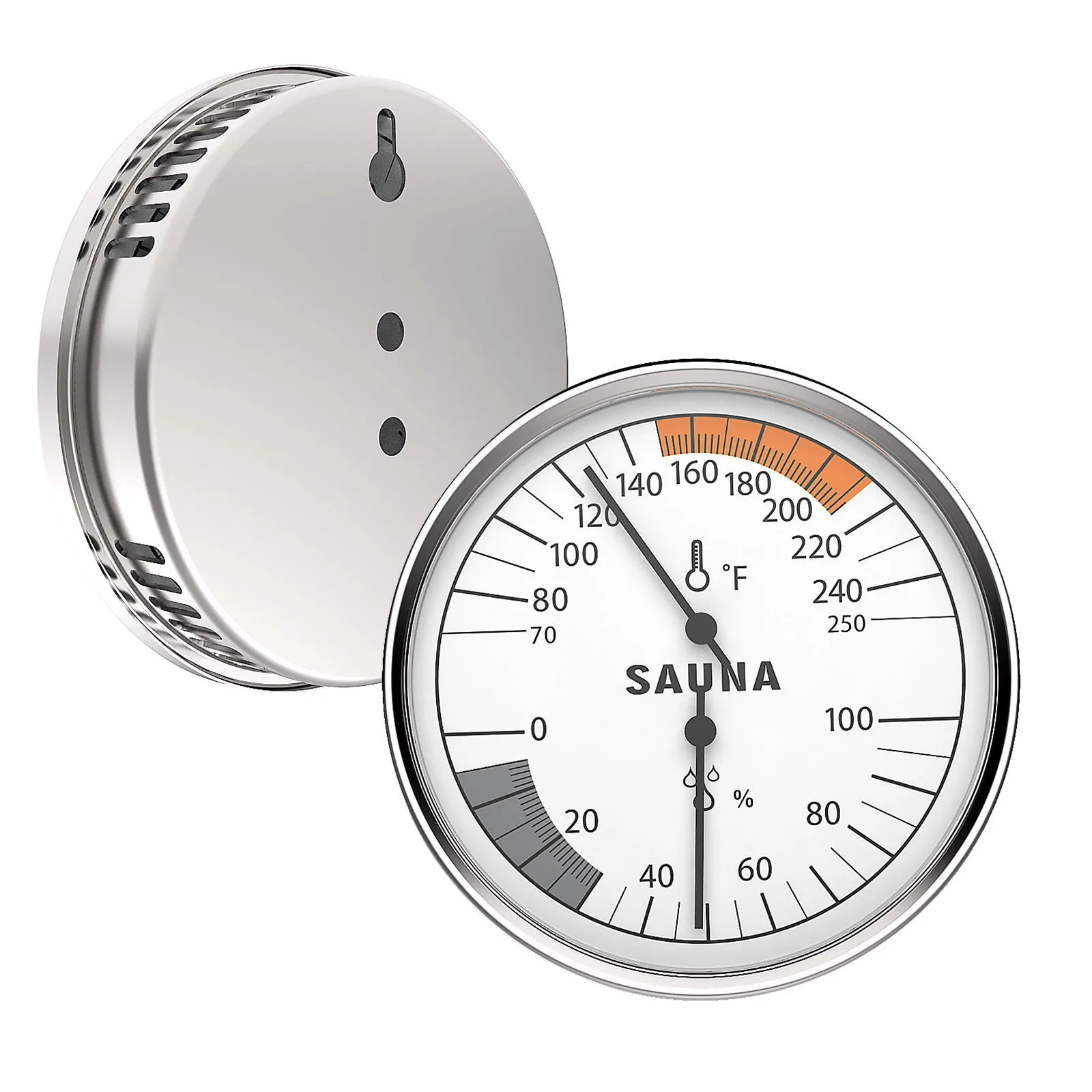 Custom Plastic Dial Hygrometer Thermometer for Household Sauna Hanging Design for Indoor Room Temperature & Freezer Testing
