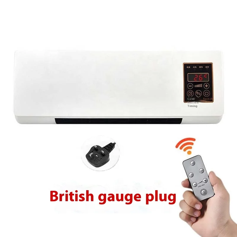 Cold and warm dual-use heater mobile small fan heaters home bathroom bedroom wall-mounted cooling and heating fan