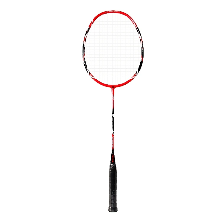 Professional Lightweight Carbon Fiber Badminton Racket 4u Slightly Soft with Full PU Grip and Graphite Shaft for Training