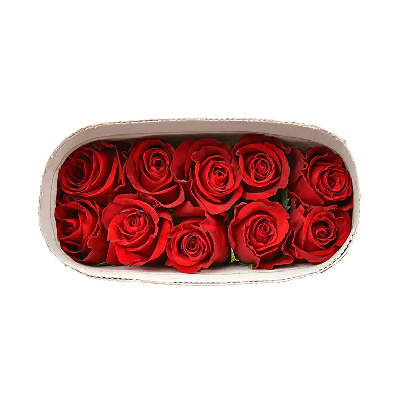 Wholesale 6+ Colours Large Headed 62cm Kenyan Fresh Cut Roses Wedding Flowers Box with 5cm Cold Chain and Bud Mixed Rose Stems