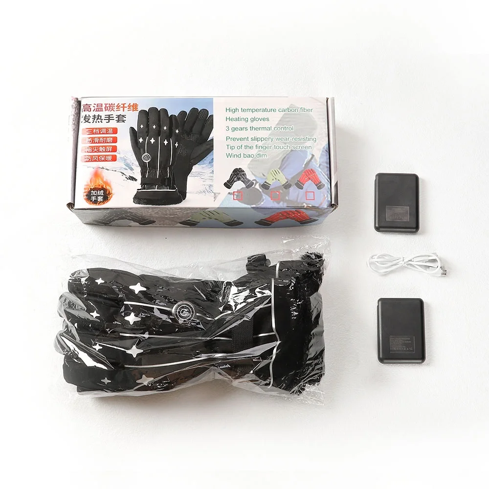 Распродажа зимние ветрозащитные водонепроницаемые уличные лыжные велосипедные перчатки с наилучшим теплым аккумулятором и электрическим подогревом перезаряжаемые