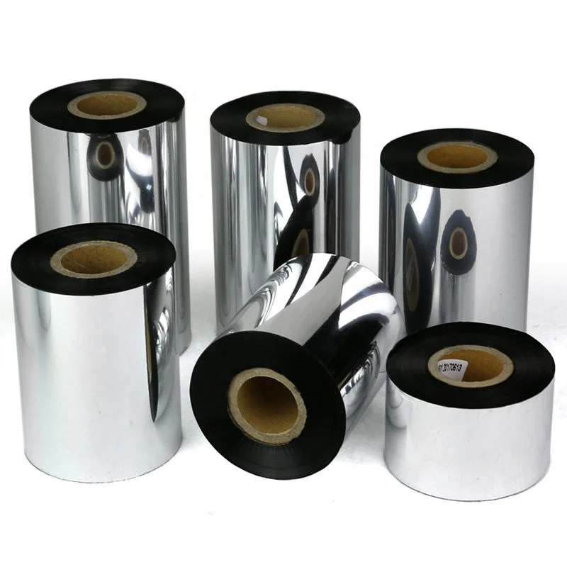 FINERAY Washable Printed Resin Barcode Ttr Ribbon 30mm* 300m Thermal Transfer Ribbon For Satin Label