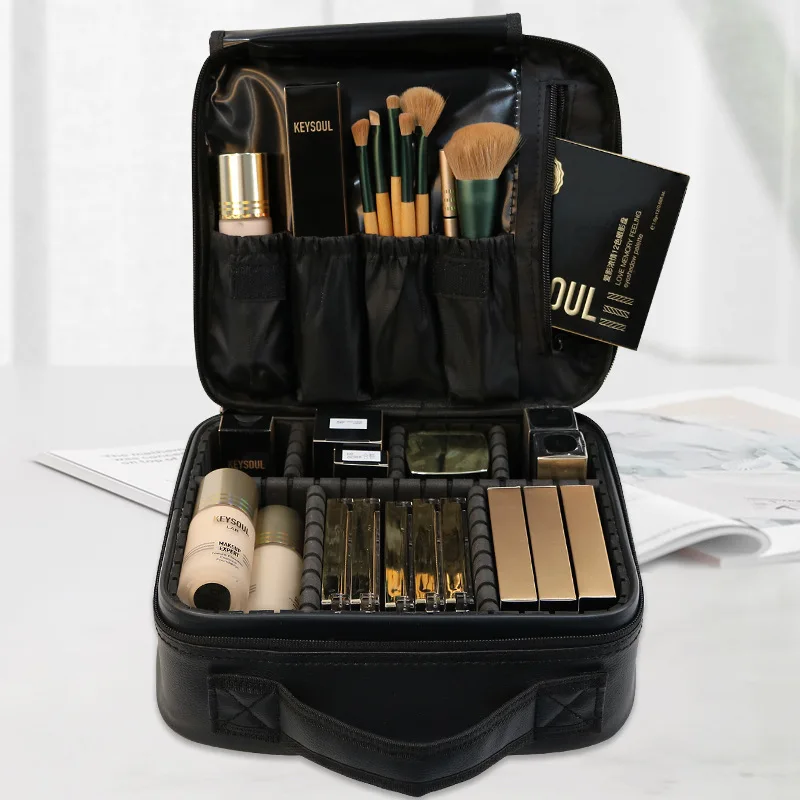 Large Makeup Travel Bag Organizer Makeup Case Portable Professional Cosmetic Brush Makeup Supplies Storage Box