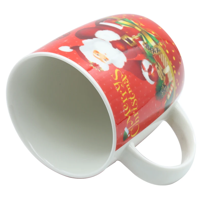 Hot Selling China Supplier Ceramic Cup Fine Porcelain Christmas Mug Ceramic Christmas Cup