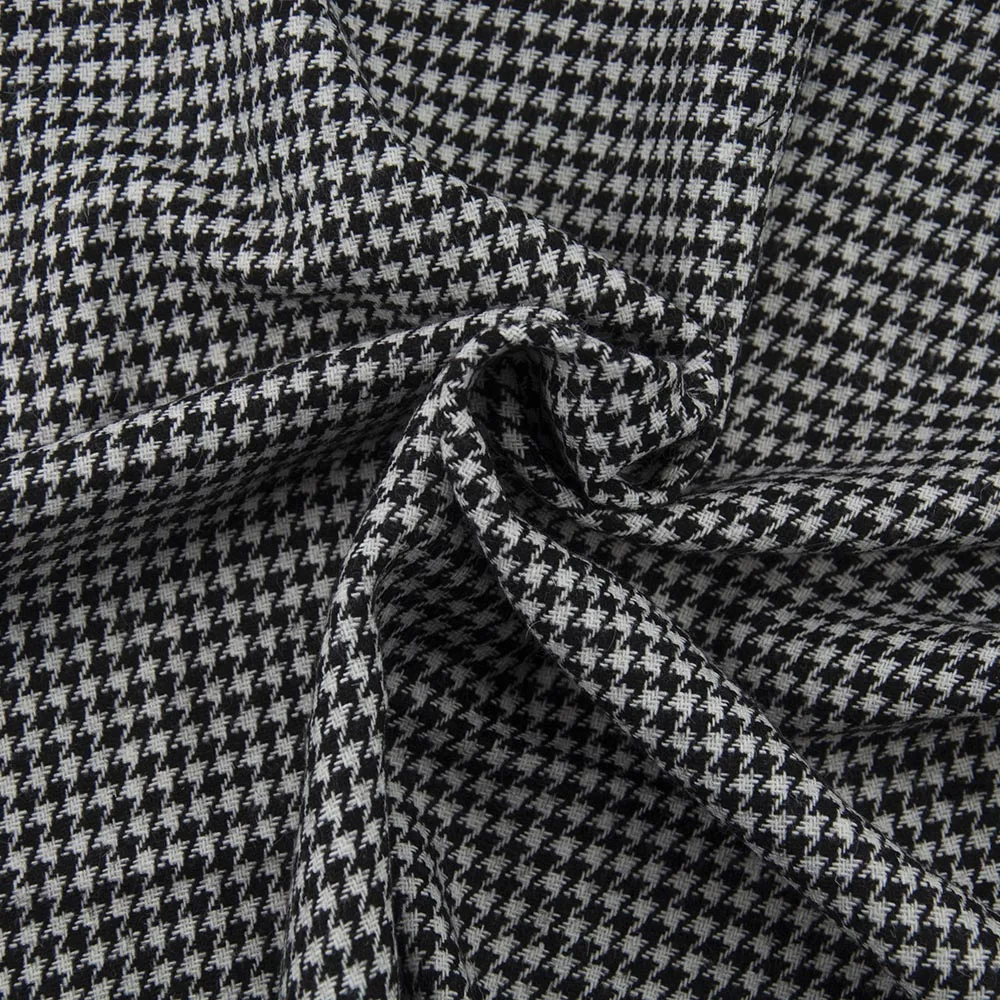 New design grey polyester fancy wool fabric for fringed woolen coat