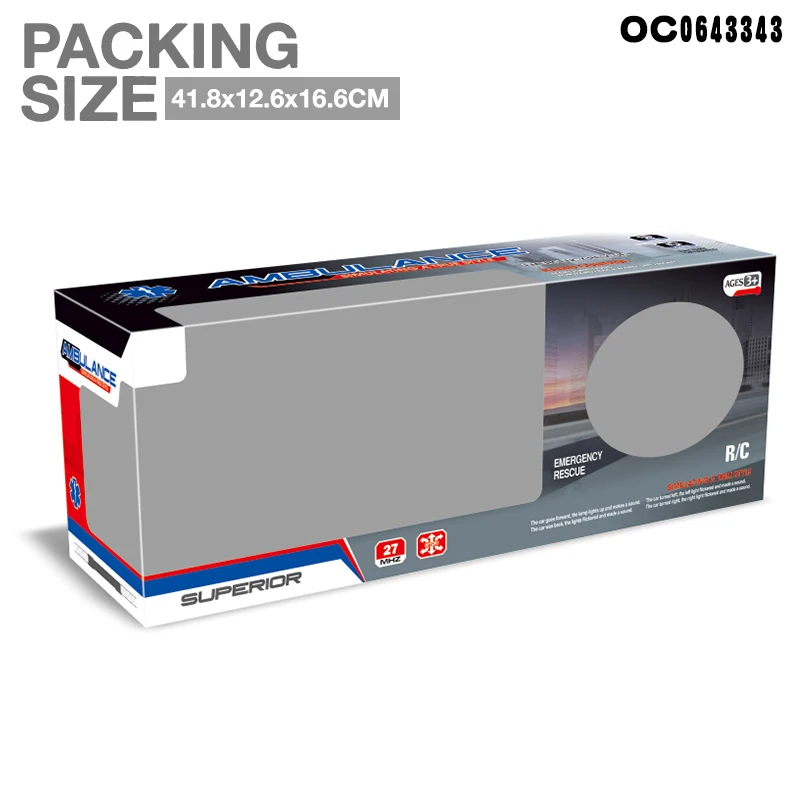 Interesting 4CH remote control rc ambulance toys for kids with sound light