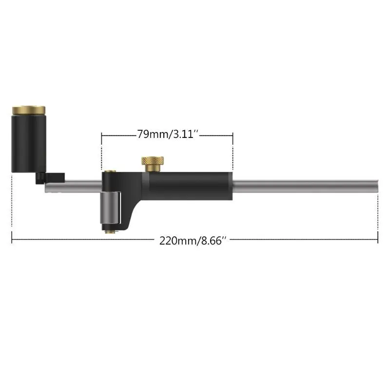 Multifunctional portable measuring tool Woodworking linear arc scribe Scribe tool