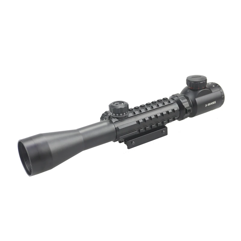 Promotion Optics  Scope3-9X40 EG Red Green Illuminate Tactical  Sight With Free Mounts