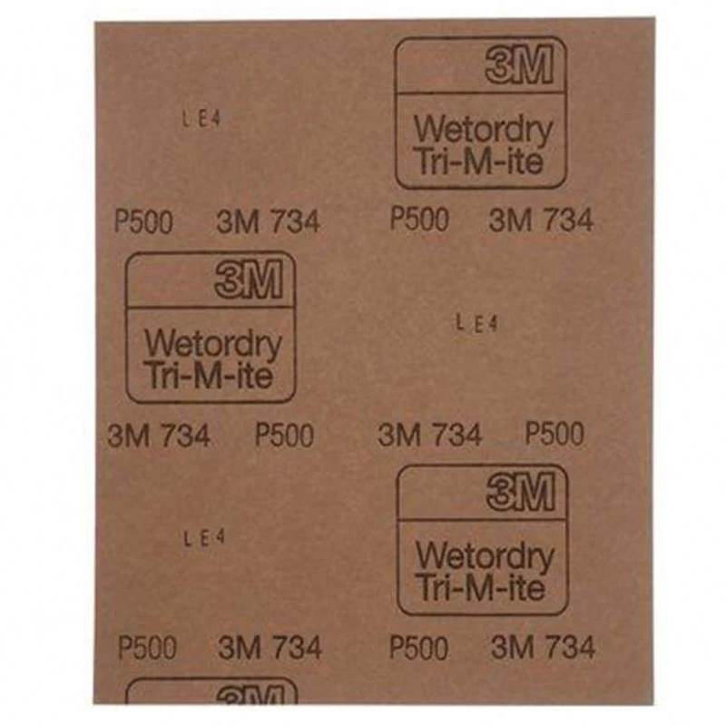 High Efficiency 734 Steel Water Abrasive Paper Primer Grinding and Polishing Sheet for Car Beauty Repair Sanding Use
