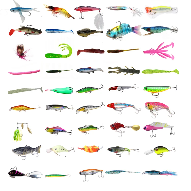Spinner pencil shrimp spoon minnow squid popper soft frog metal casting custom hollow jigging china fishing lures blanks 5g mini