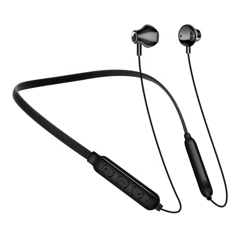 
2020 Wholesale Neckband Blue-tooth 5.0 Earphone Classic Black Wireless Sportive Earbuds 