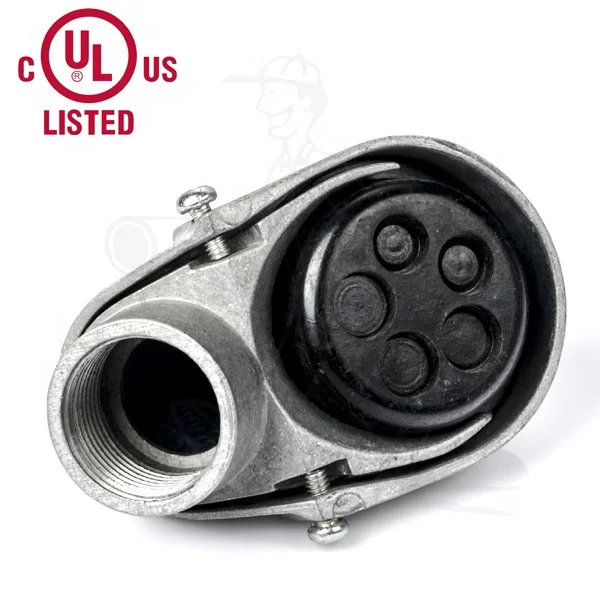 Жесткая алюминиевая Входная крышка с резьбой