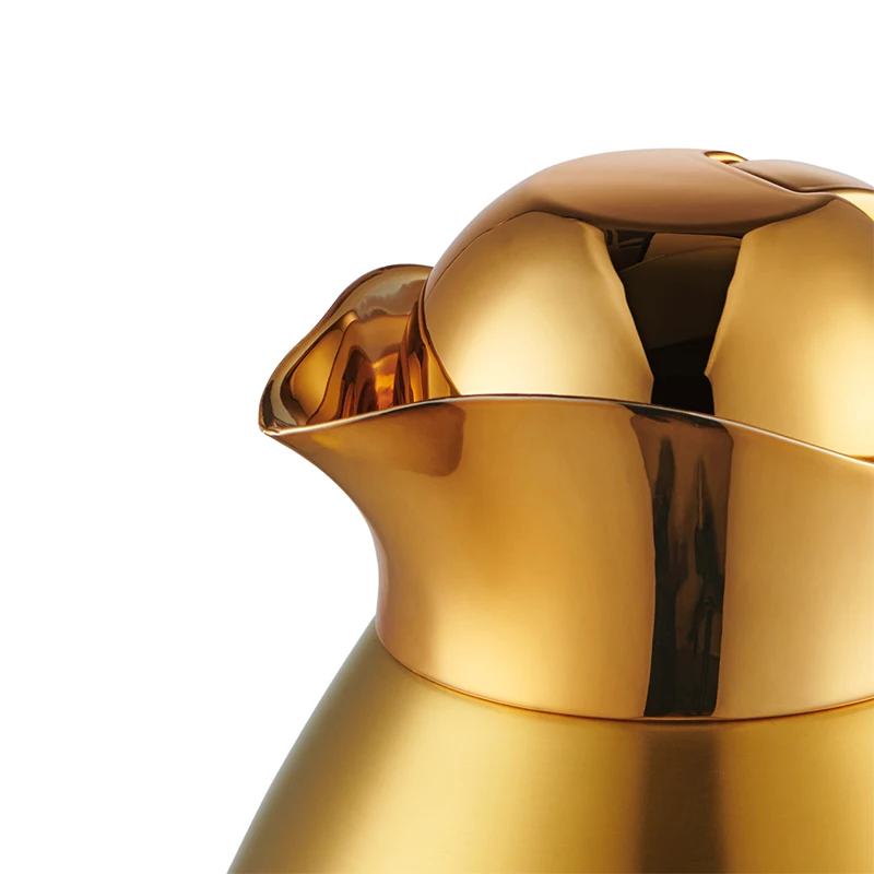 Portable Stainless Steel Coffee Carafe Classic Design Vacuum Jug with Glass Inner for Adults